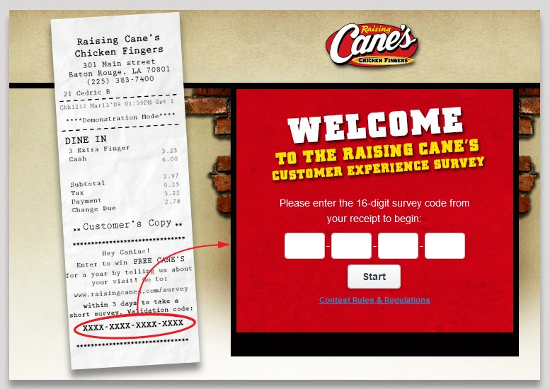 How to Enter the Survey Sweepstakes